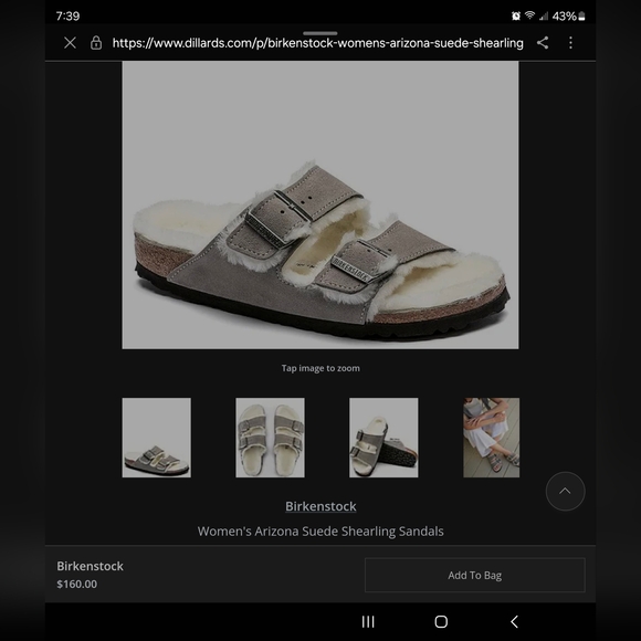 Birkenstock Arizona Big Buckle Shearling Teddy Purple Fog - Picture 12 of 12